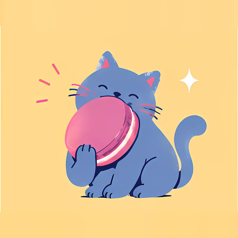 Cats & Macarons illustration 2