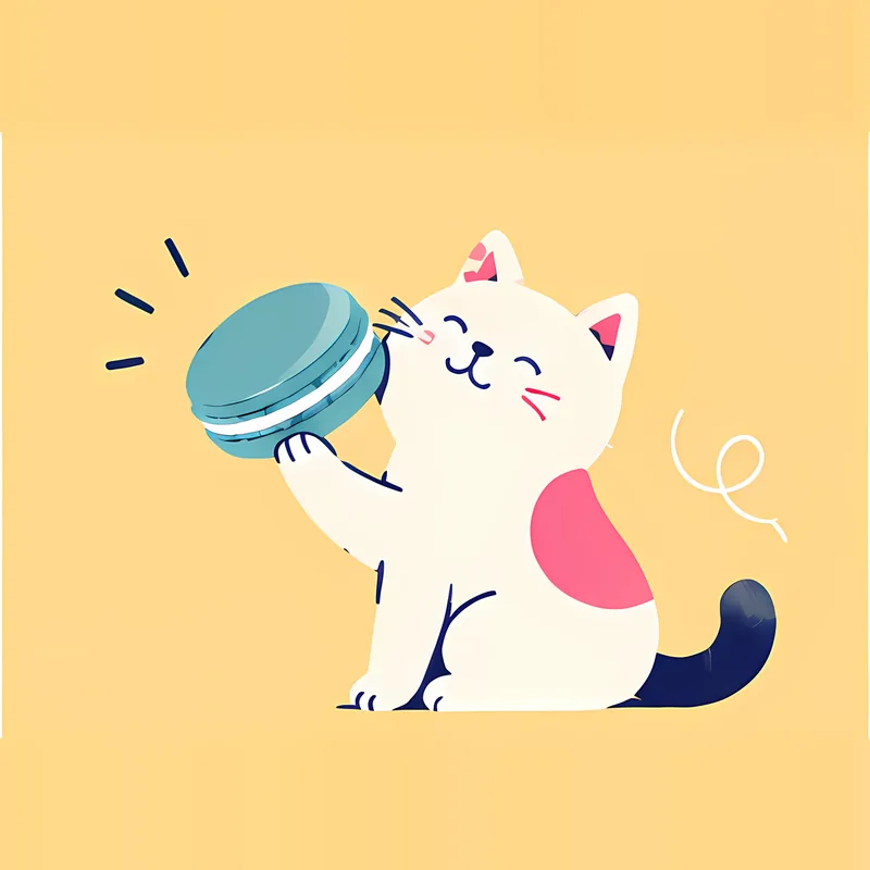 Cats & Macarons illustration 5