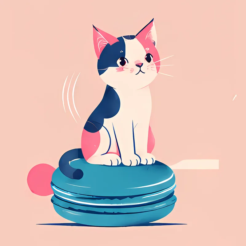 Cats & Macarons: Pop Accent illustration 2