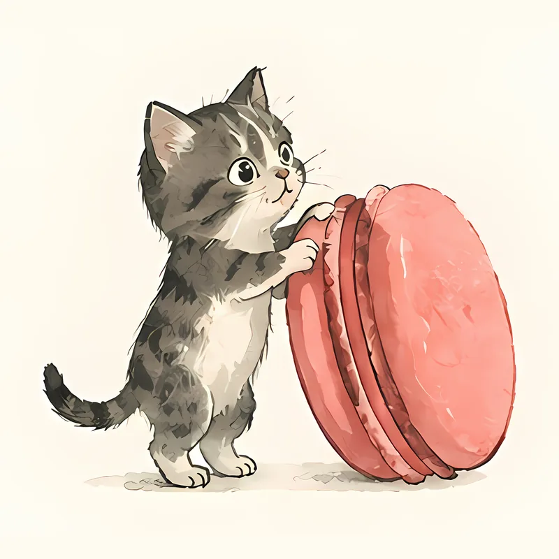 Kittens & Macarons illustration 1