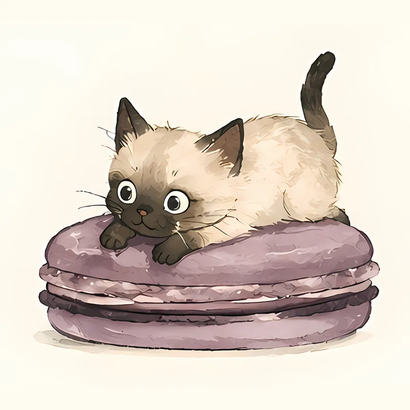 Kittens & Macarons illustration 4