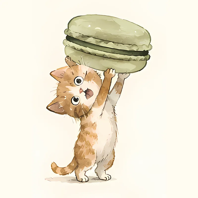 Kittens & Macarons illustration 5