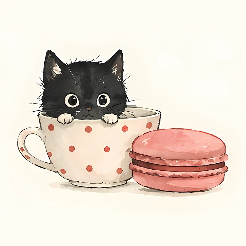 Kittens & Macarons illustration 6