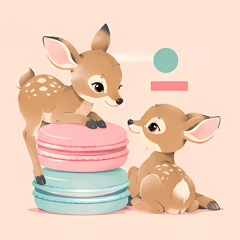 Forest Friends & Macarons: Badger Edition illustration 5