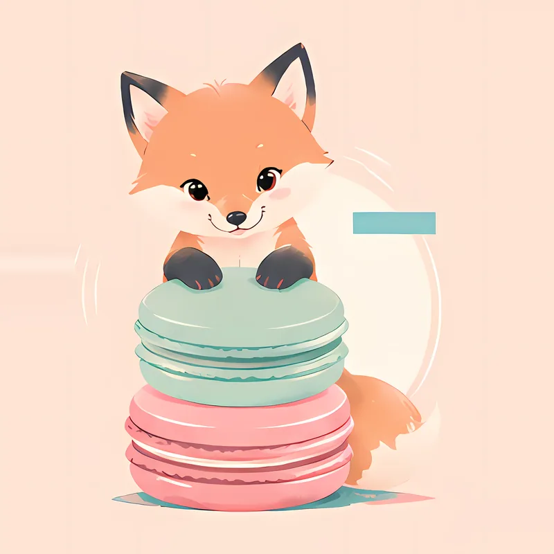 Forest Friends & Macarons: Badger Edition illustration 6