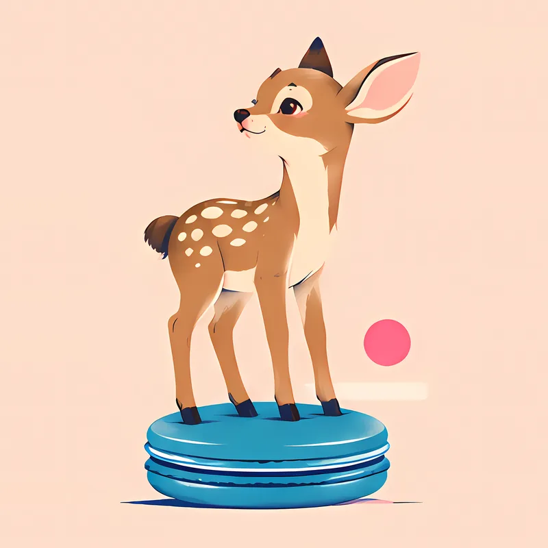 Forest Friends & Macarons illustration 2