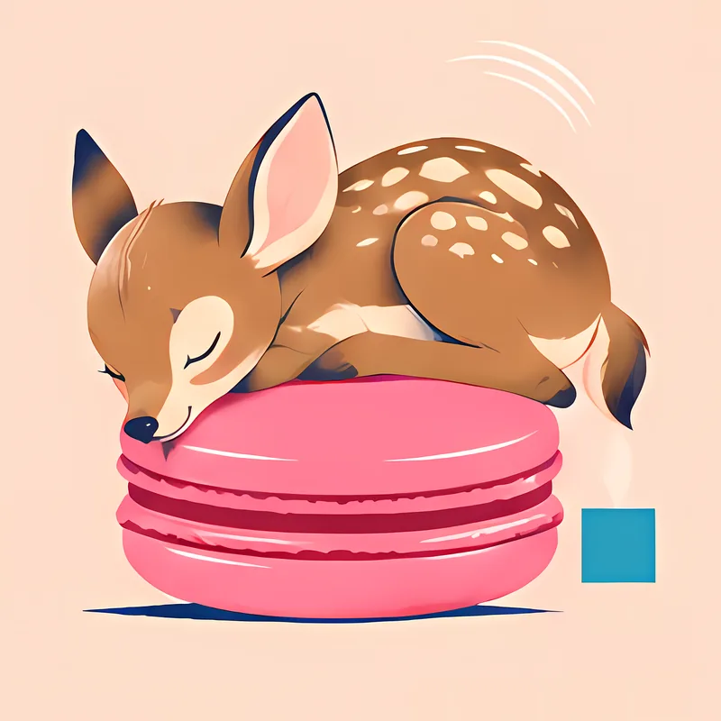 Forest Friends & Macarons illustration 4