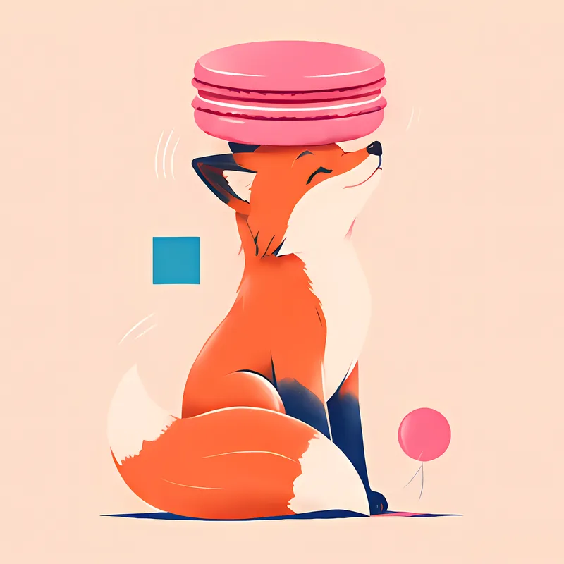 Forest Friends & Macarons illustration 5