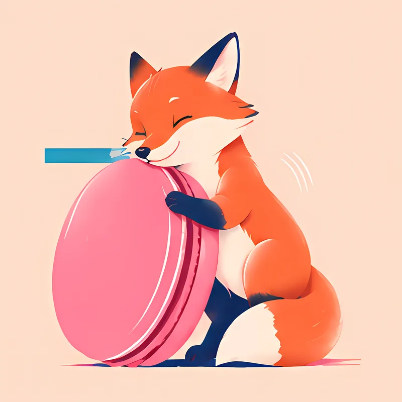 Forest Friends & Macarons illustration 6