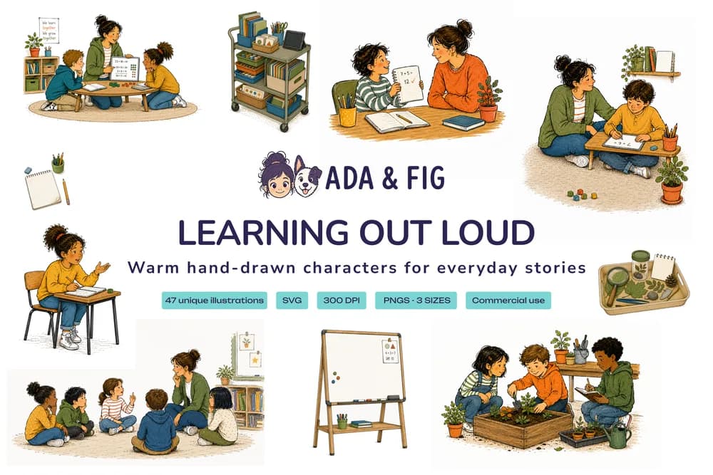 Learning Out Loud illustration collection cover