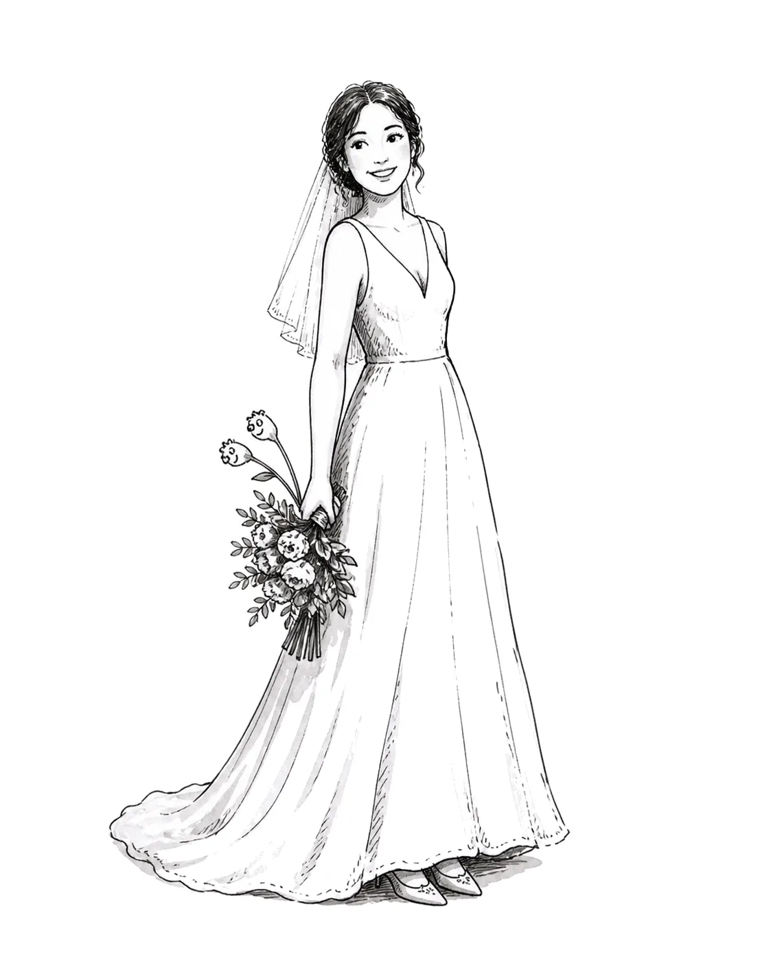 Bouquet Portrait, Curiosa style