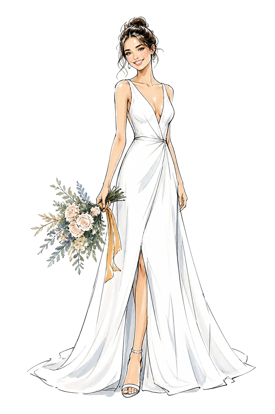 Bouquet Portrait, Fashion style