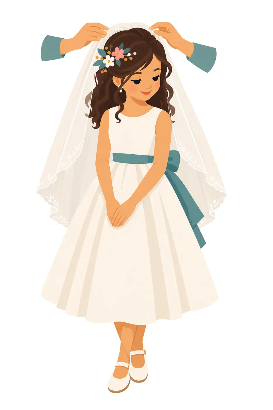Veil Being Placed, Graphical style