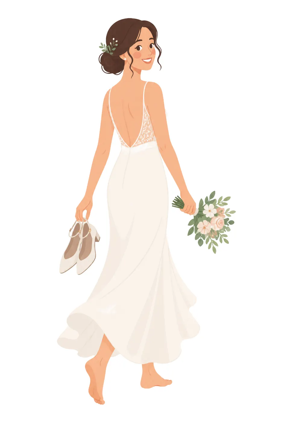 Shoes in Hand, Flat style