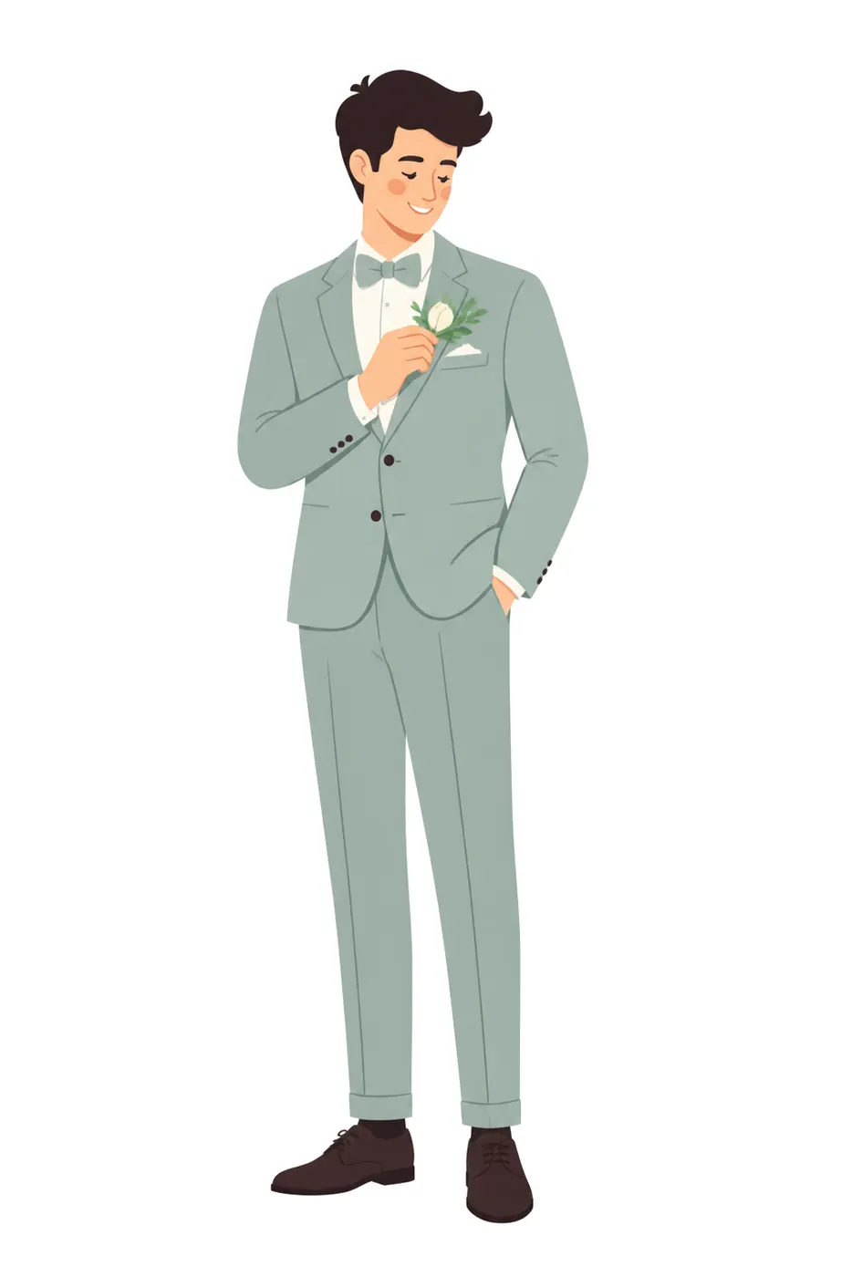 The Buttonhole Check, Flat style