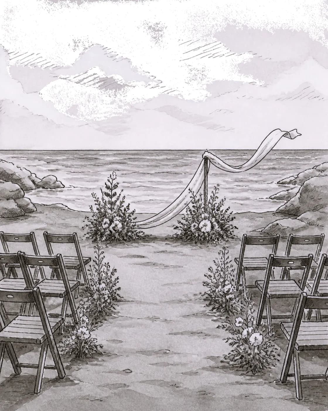 Beach Ceremony, Curiosa style