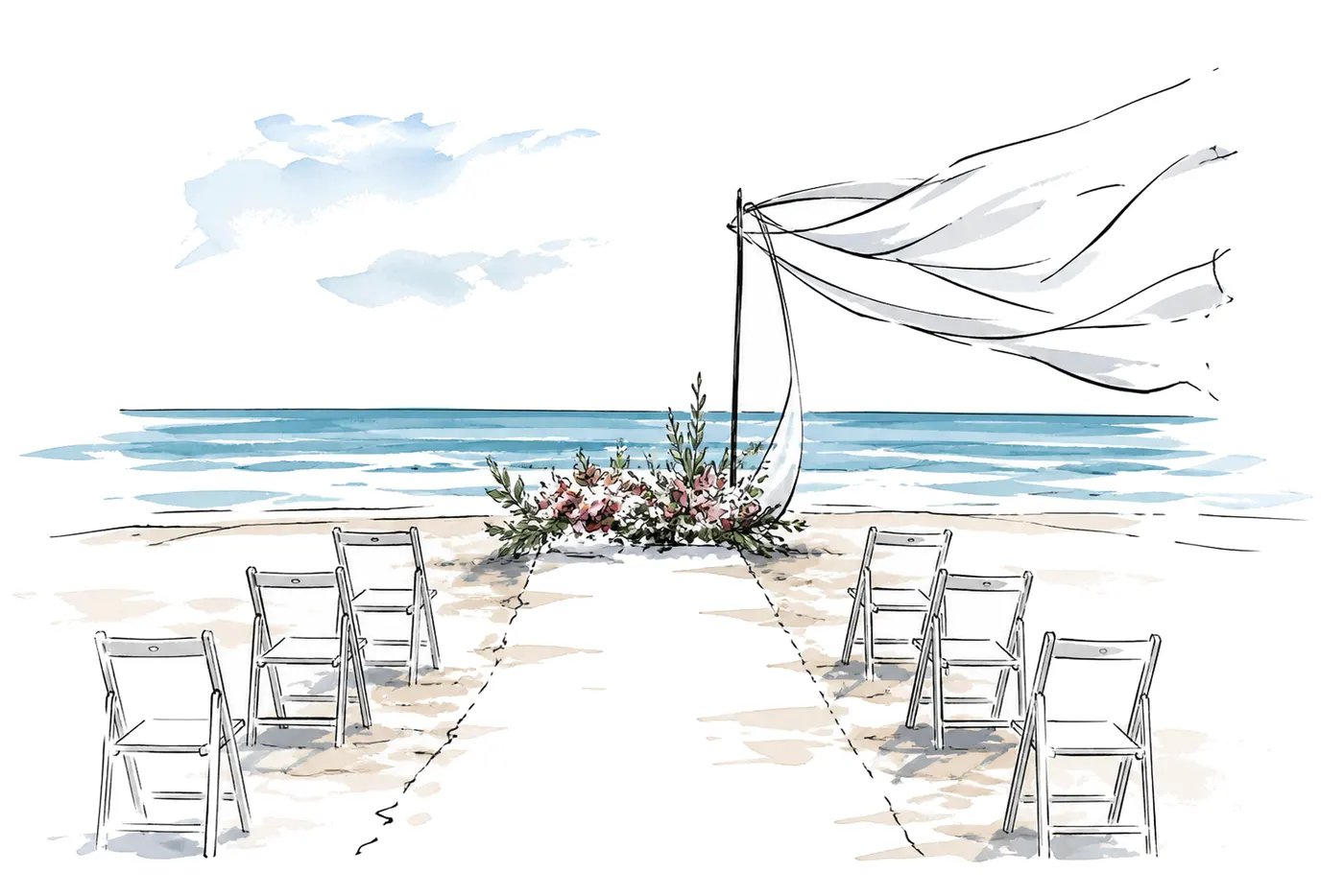 Beach Ceremony, Fashion style