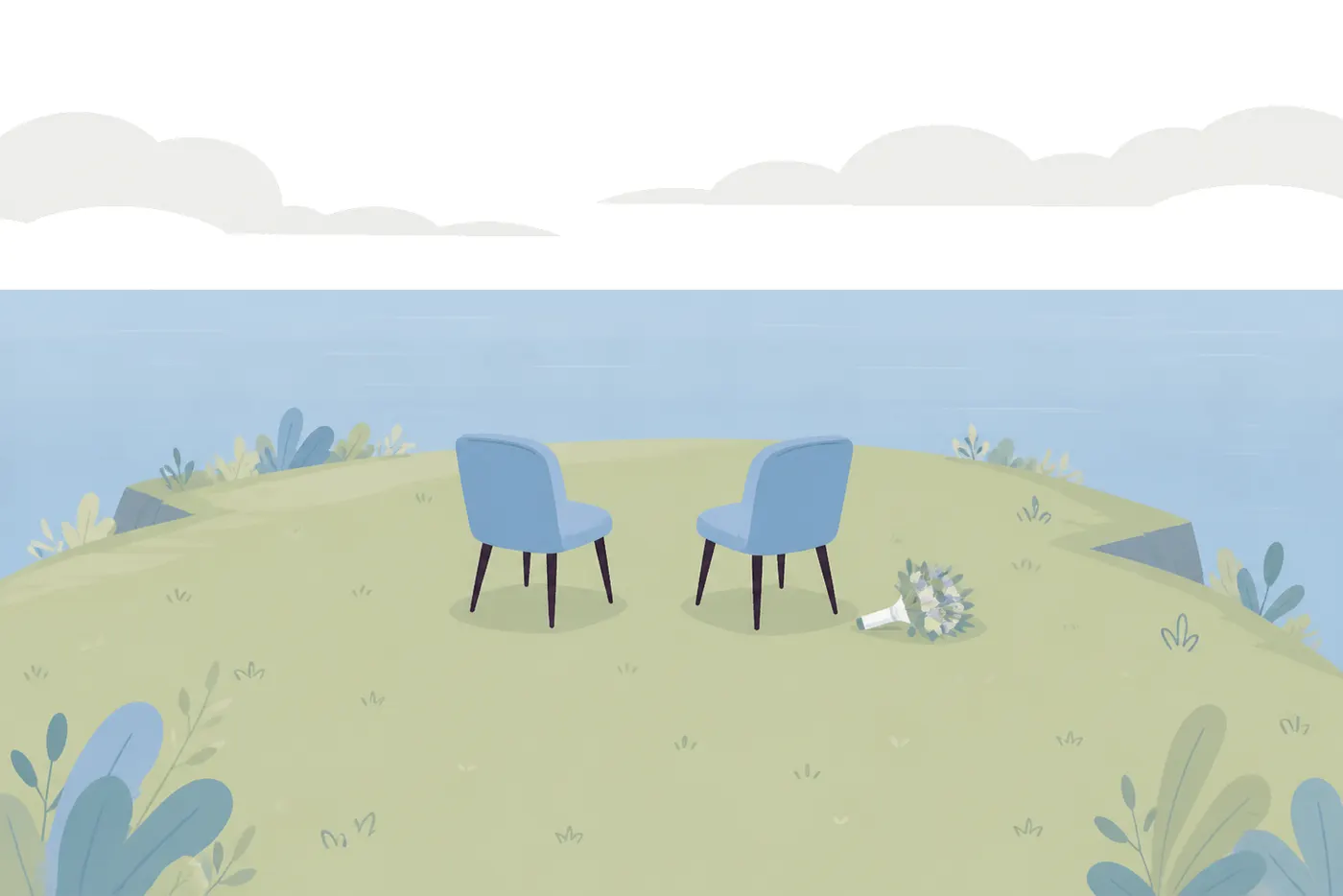 Clifftop Elopement, Flat style