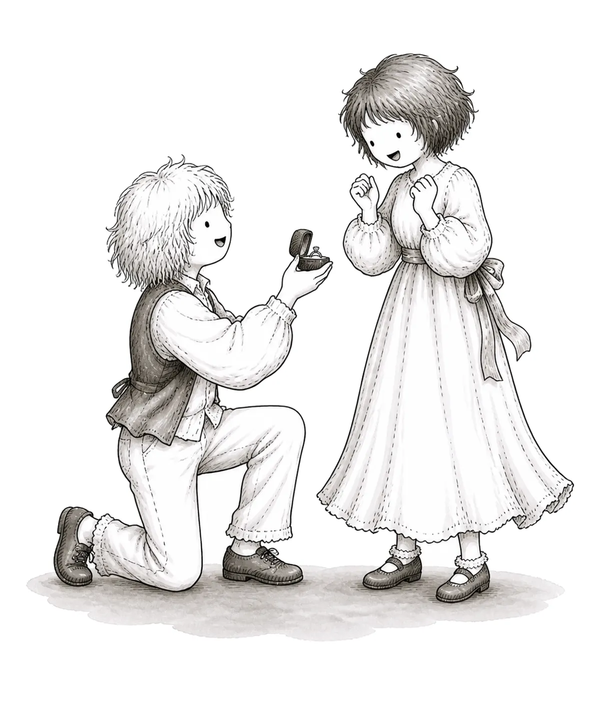 The Proposal Kneel, Curiosa style