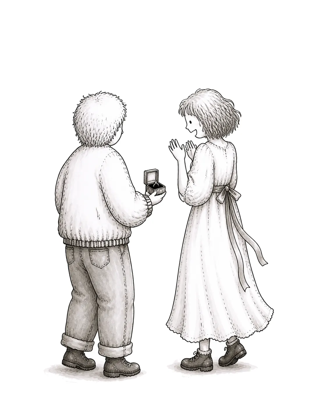 Proposal, Back View, Curiosa style