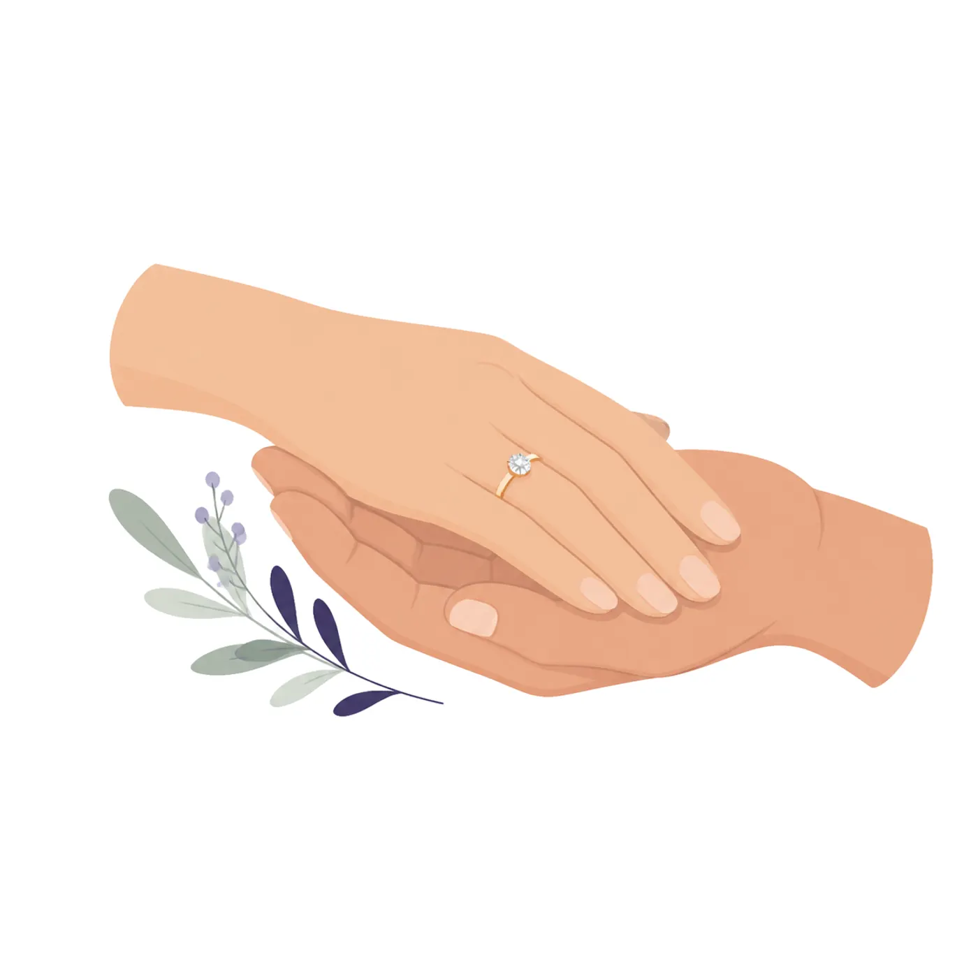 Ring Hand Celebration, Flat style